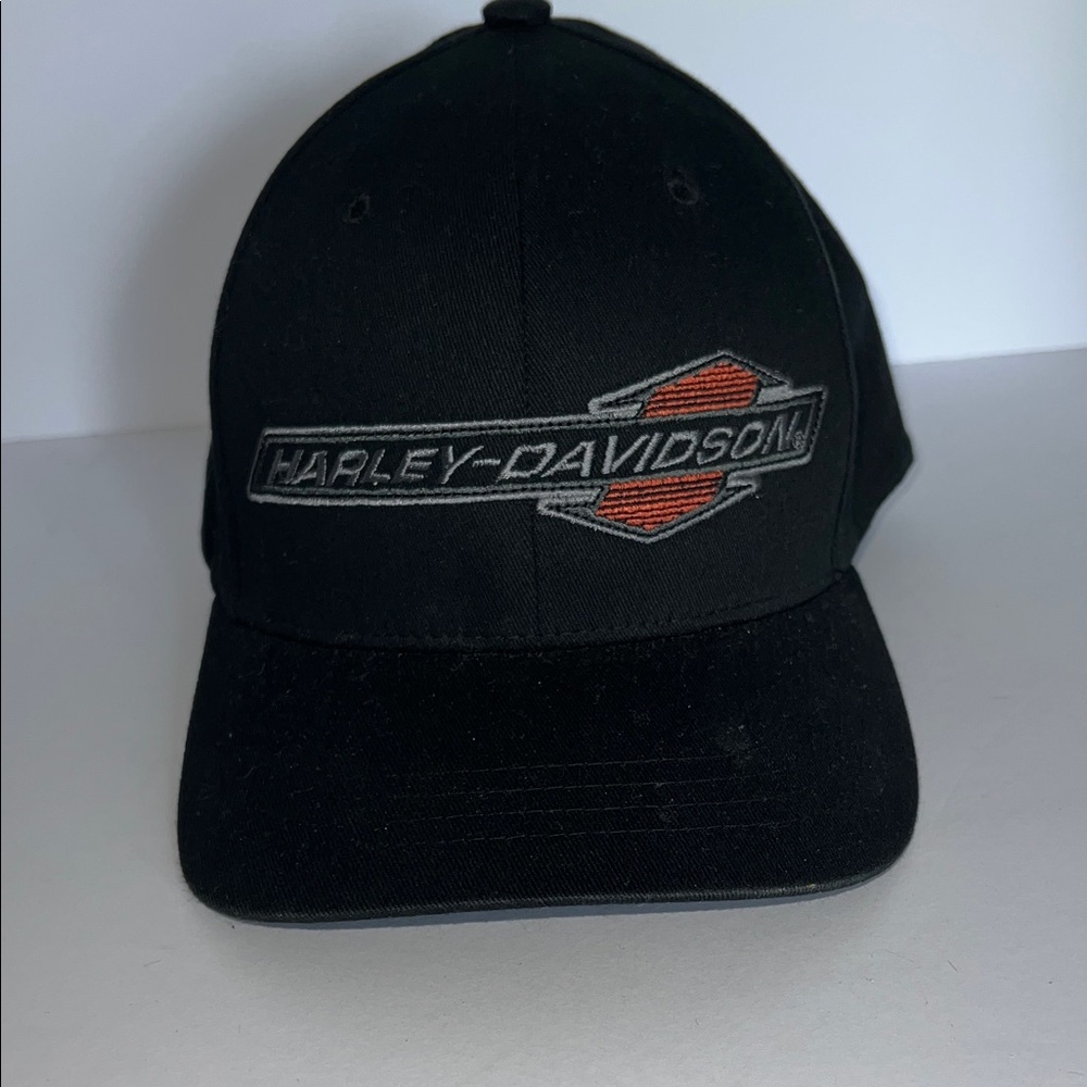 Closet clean out!  Harley-Davidson Black and Orange Logo Hat